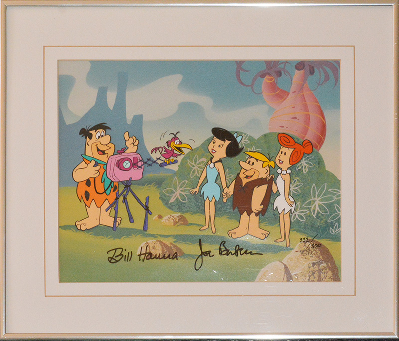 The Flintstones Jam Session framed Animation Art Collectible 